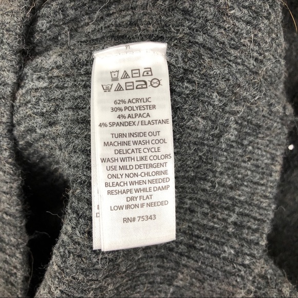 Kaisely l Dark Grey Knit Sweater Dress  S - Picture 6 of 7